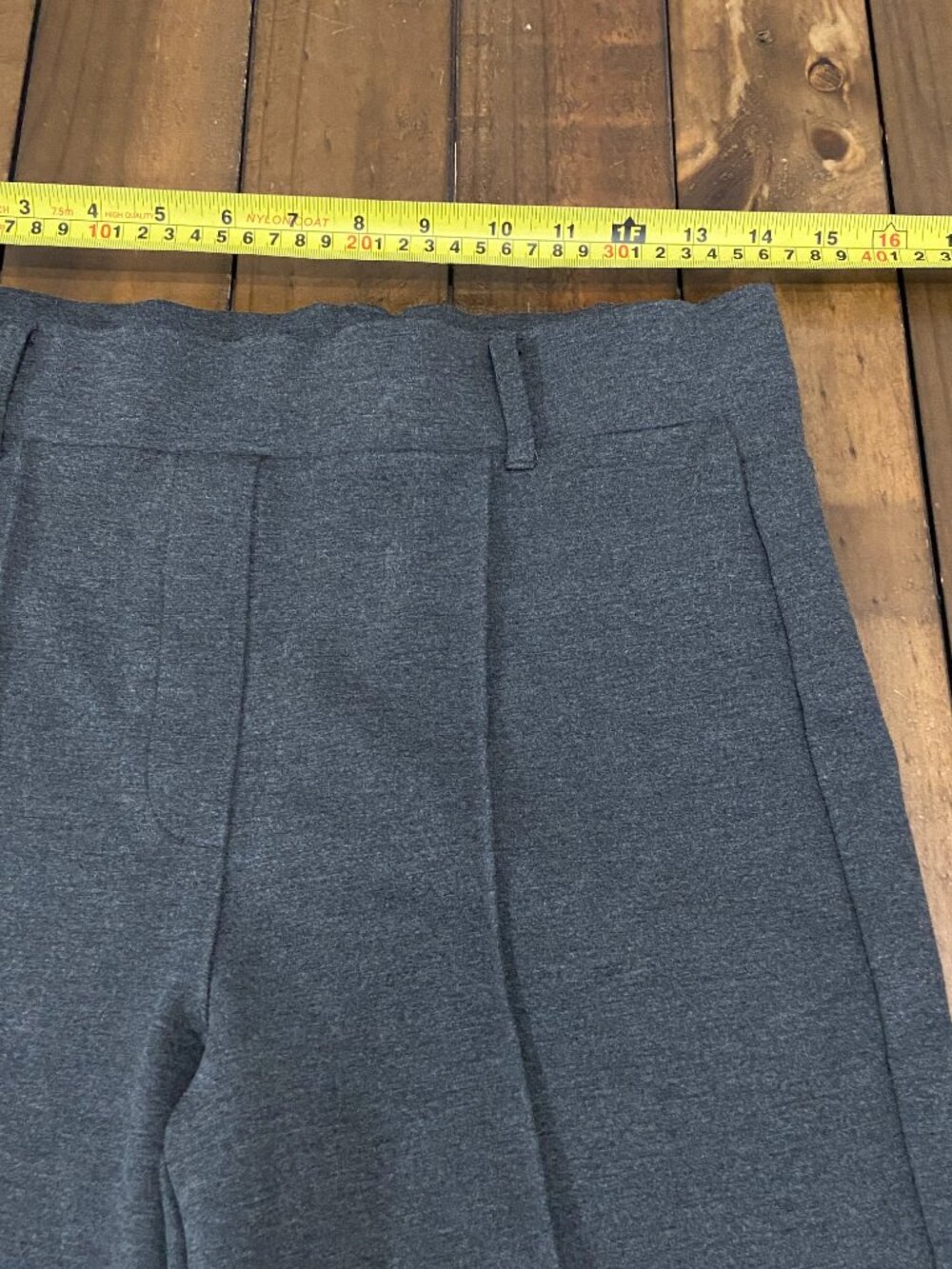 Quince Charcoal Gray Ultra-Stretch Ponte Flare Pants M - Picture 4 of 7